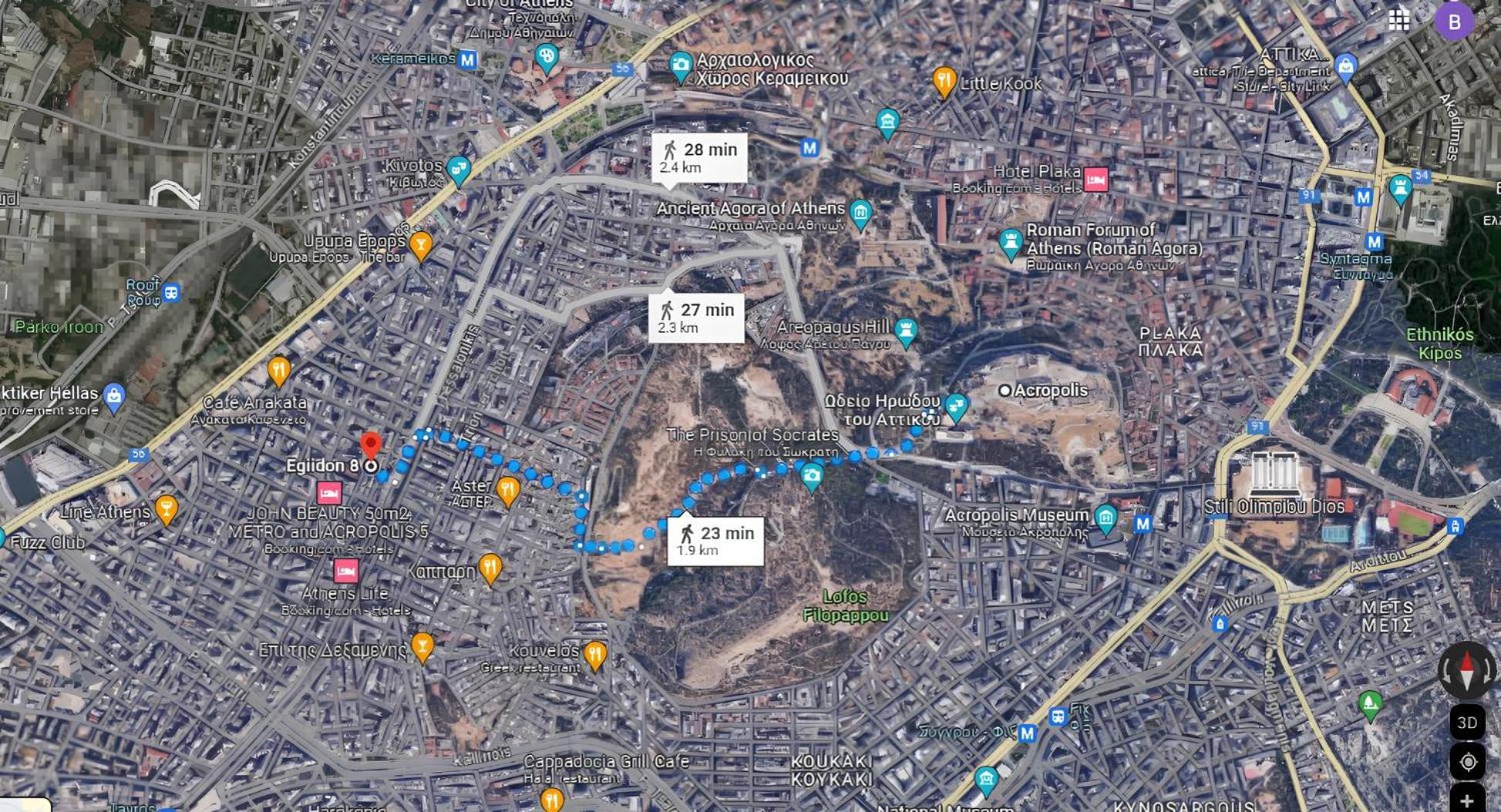 Veggera Apt Athens Center,Petralona Station 外观 照片